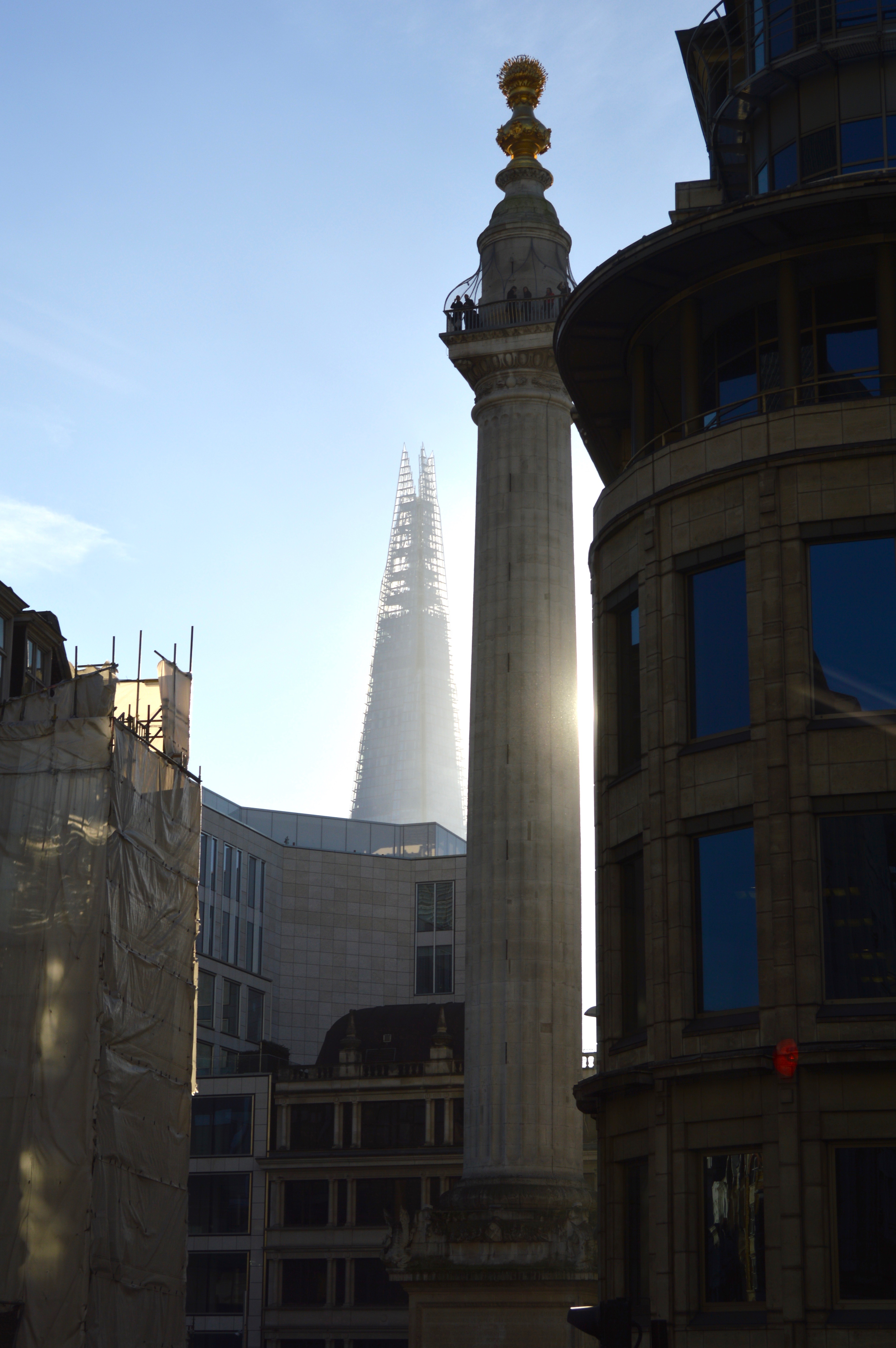 The Monument and the Shard