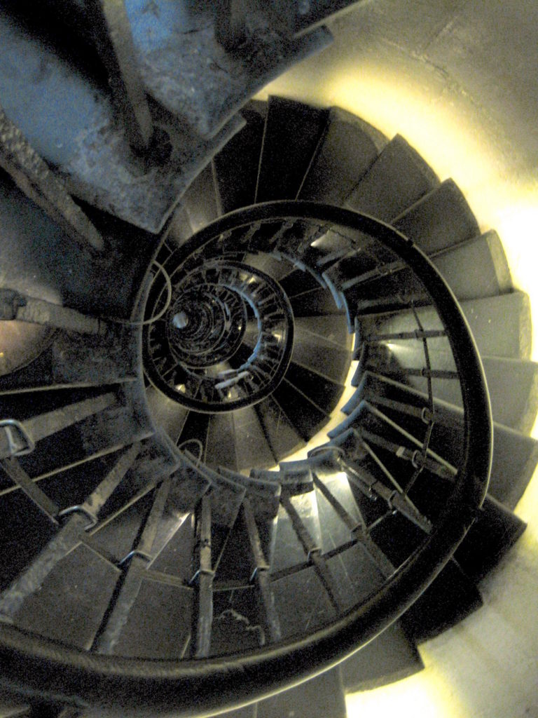 The monument staircase