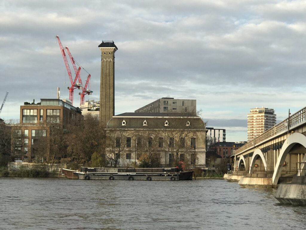 western pumping station pimlico, from the battersea side
