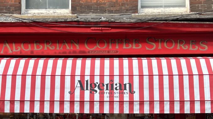 algerian coffee stores soho awning