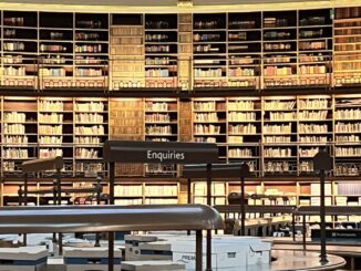 inside the old reading room of the british library