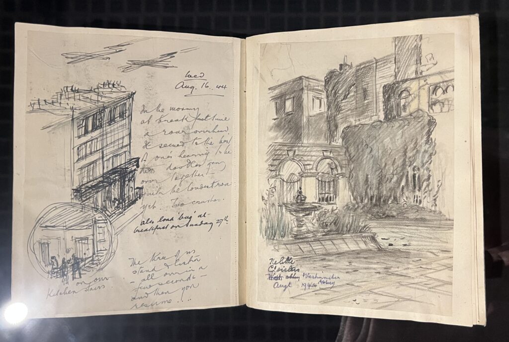 from london in ww2 exhibition at london archives percy home diary pages